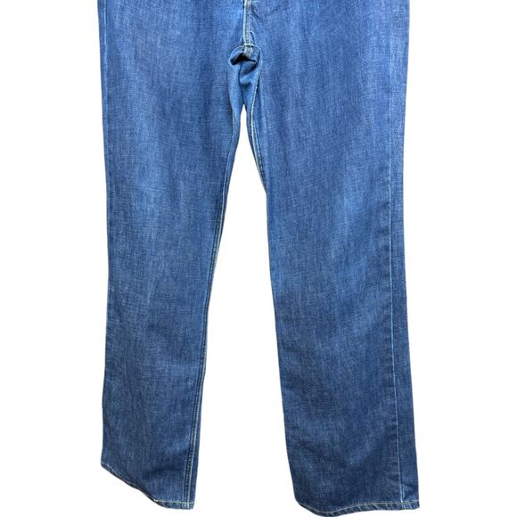 J. Crew Dark Wash Button-Fly Boot Cut Jeans 14L 5-Pocket Casual - Picture 9 of 14